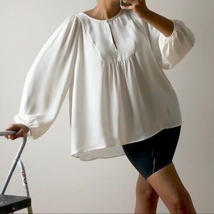 Ivory Silk Blouse